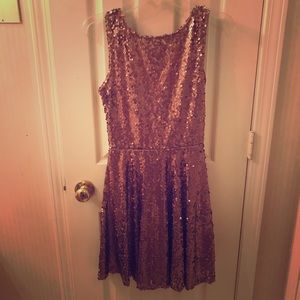 Rose Gold Sequin Dress